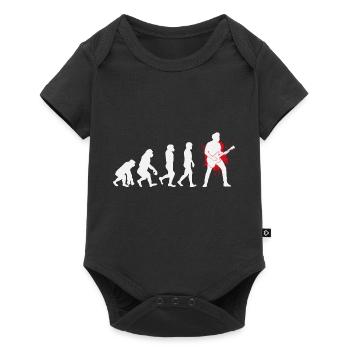 Basse Guitariste Musicien Bassiste Evolution - Body à manches courtes Premium Bébé - noir - Devant