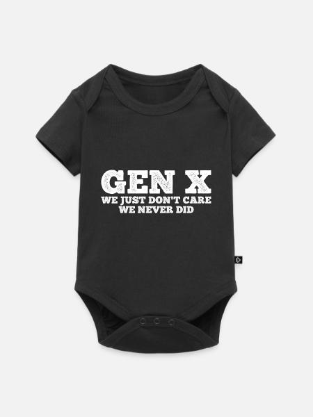 Gen X FAFO Generation X - Baby Premium Kurzarmbody - Schwarz
