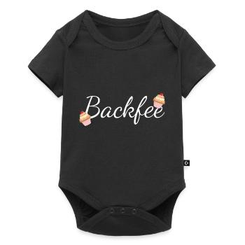 Backfee - Baby Premium Kurzarmbody - Schwarz - Vorne