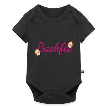Backfee - Baby Premium Kurzarmbody - Schwarz - Vorne