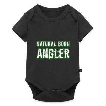 Angler shirt Natural Born - Baby Premium short-sleeve bodysuit - black - Front
