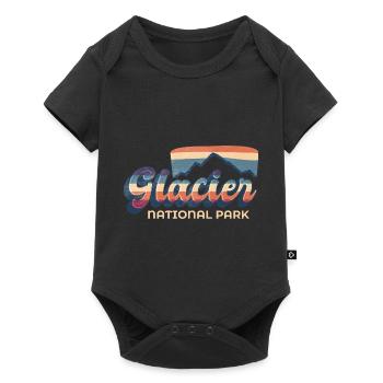 Glacier National Park, British Columbia, Canada - Baby Premium short-sleeve bodysuit - black - Front