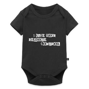 Remote Control TV Night Ransom Note - Baby Premium short-sleeve bodysuit - black - Front