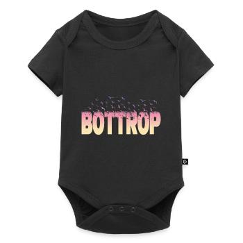 Bottrop Germany City Font Birds Skyline - Baby Premium short-sleeve bodysuit - black - Front