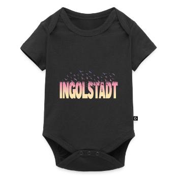 Ingolstadt, Allemagne, ville, Font, oiseaux, Horizon, - Body à manches courtes Premium Bébé - noir - Devant