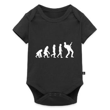 Basse Guitariste Musicien Bassiste Evolution - Body à manches courtes Premium Bébé - noir - Devant