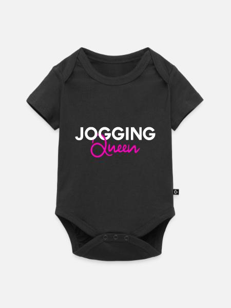 Jogging Queen - Baby Premium Kurzarmbody - Schwarz