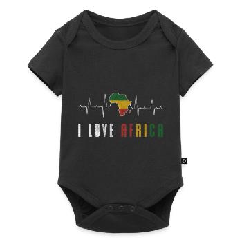 Africa Nature Conservation - Baby Premium short-sleeve bodysuit - black - Front