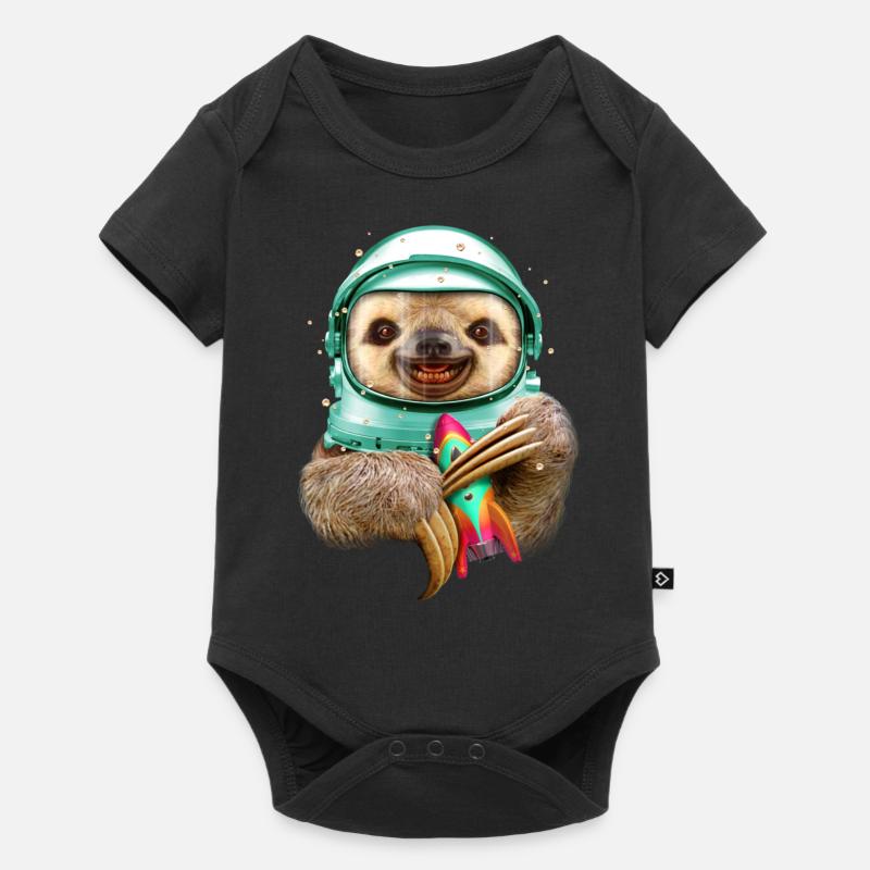 SPACESLOTH - Baby Premium short-sleeve bodysuit - black
