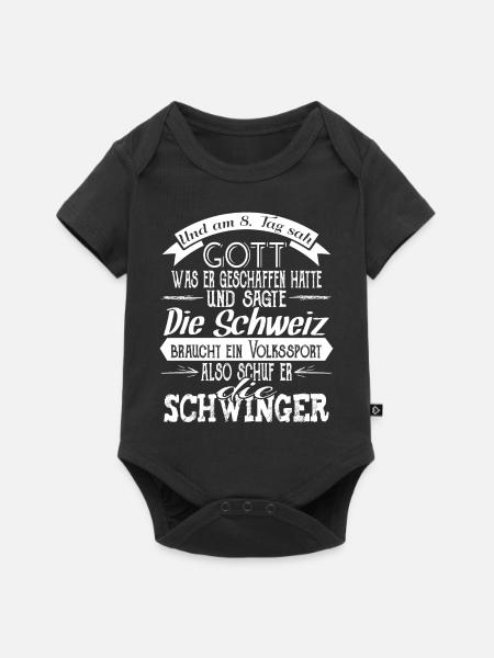Schwinger - schwingen - Baby Premium Kurzarmbody - Schwarz