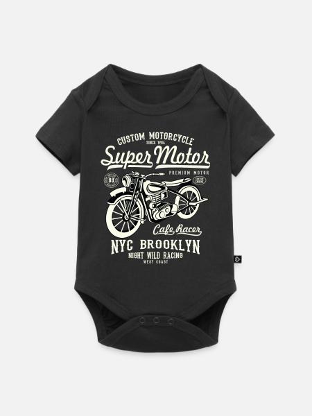 SUPER CAFE RACER Motocyclettes cadeau - Body à manches courtes Premium Bébé - noir