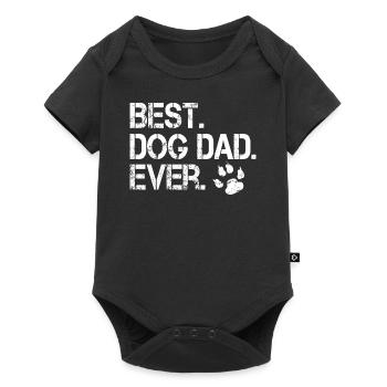 Best dogs father! Dog owner gift - Baby Premium short-sleeve bodysuit - black - Front