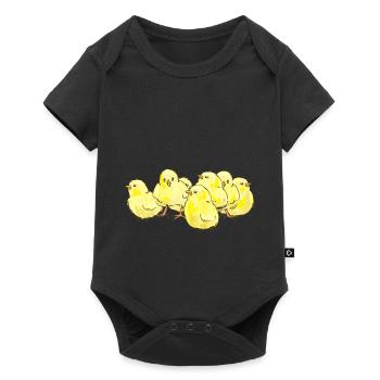Many little chicks The perfect gift - Baby Premium short-sleeve bodysuit - black - Front