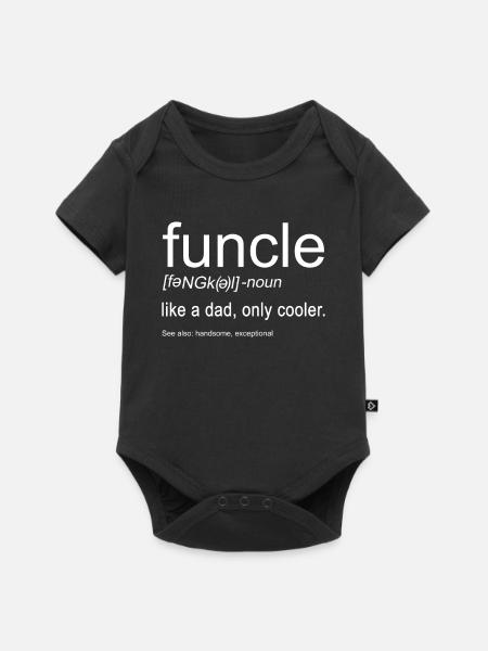 Funcle - Baby Premium short-sleeve bodysuit - black