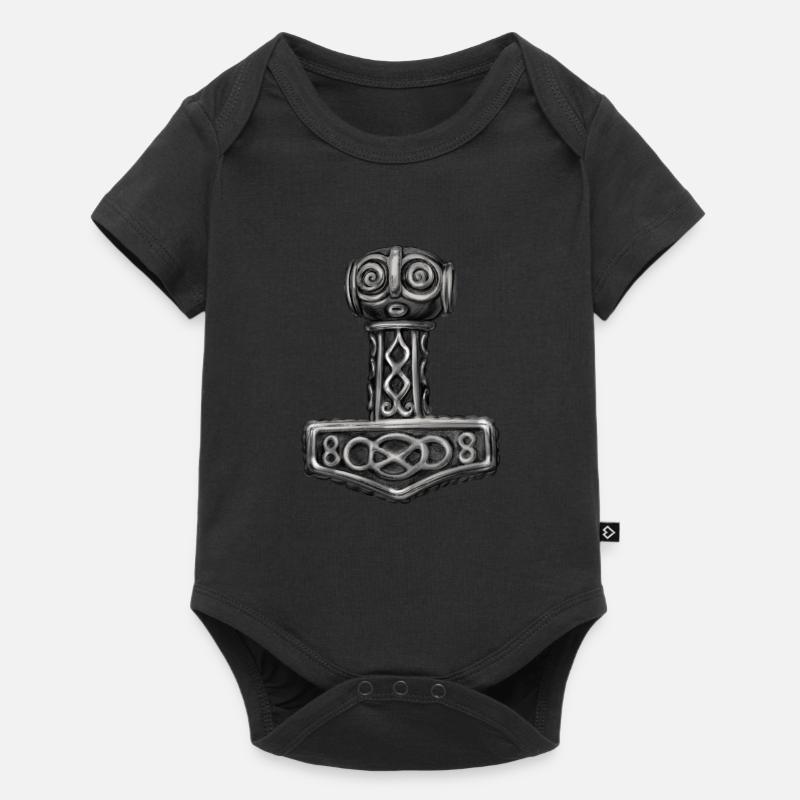 Thor Marteau Mjolnir Mjolnir - Body à manches courtes Premium Bébé - noir