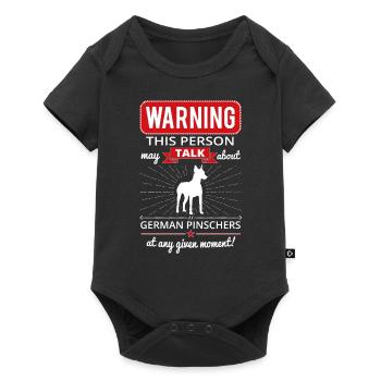 German Pinscher Shirt Gift - Baby Premium short-sleeve bodysuit - black - Front