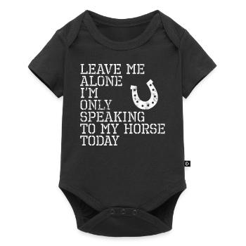 Horse - Horseshoes - Horse Sayings - Gifts - Baby Premium short-sleeve bodysuit - black - Front