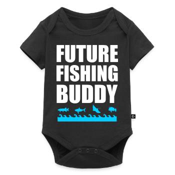 future fishing buddy - Body à manches courtes Premium Bébé - noir - Devant