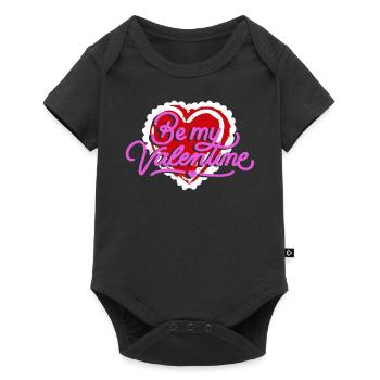 Magasin Be My Valentine coeur rouge Conception cadeau - Body à manches courtes Premium Bébé - noir - Devant