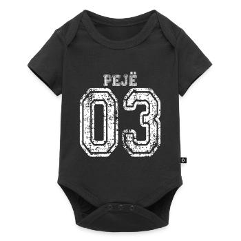 Peja, Peje 03 as a Kosovo Albanian gift - Baby Premium short-sleeve bodysuit - black - Front