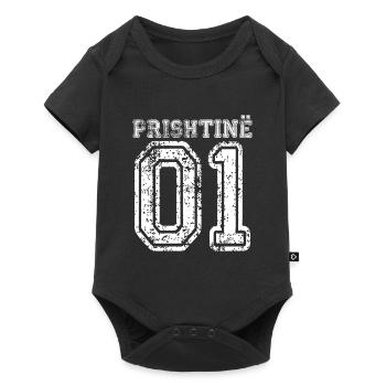 Pristina Prishtine 01 License plate Albanian Kosovo - Baby Premium short-sleeve bodysuit - black - Front