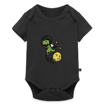 dinosaur - Baby Premium short-sleeve bodysuit - black - Front
