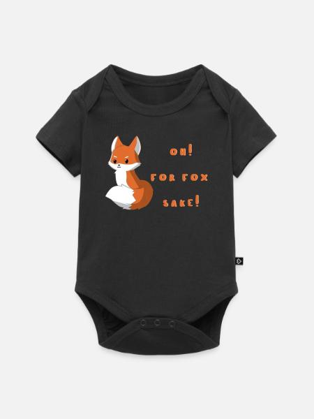 Fuchs - Füchse - Verdammt - Geschenk - Fox - Baby Premium Kurzarmbody - Schwarz