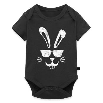 Easter Bunny - Cool Bunny - Easter - Easter - Baby Premium short-sleeve bodysuit - black - Front