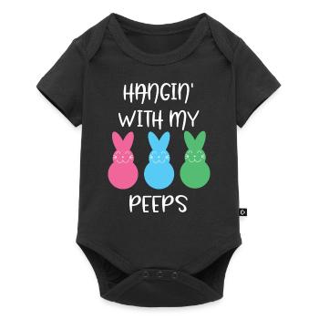 Pâques - Lapin de Pâques - Pâques - Cadeaux - Body à manches courtes Premium Bébé - noir - Devant