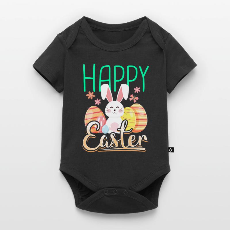 Happy easter gift easter bunny easter eggs cartoon Baby Premium short-sleeve bodysuit