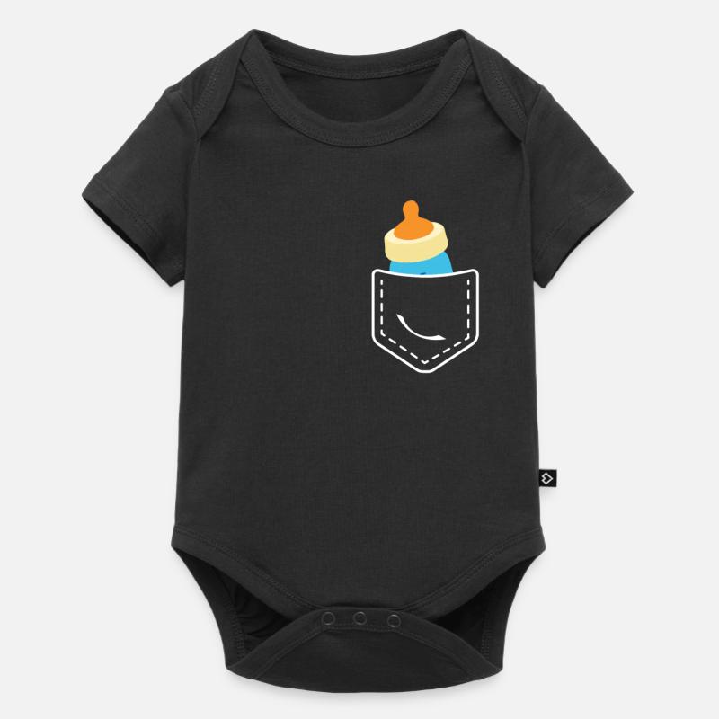 Mignon Biberon poche cadeau - Body à manches courtes Premium Bébé - noir
