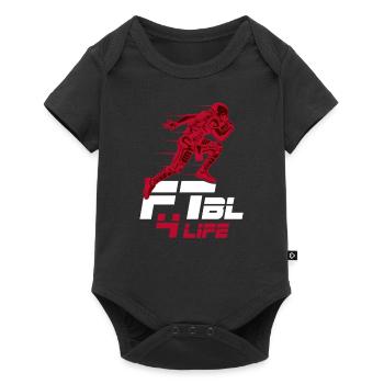 Football américain Touchdown anniversaire cadeau - Body à manches courtes Premium Bébé - noir - Devant
