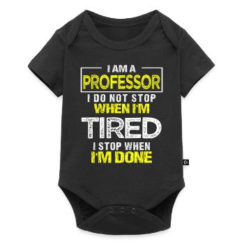 Professor Gift Professor University Prof - Baby Premium short-sleeve bodysuit - black - Front