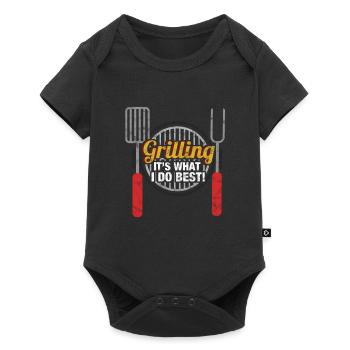 Barbecues - Je peux le faire mieux - Body à manches courtes Premium Bébé - noir - Devant