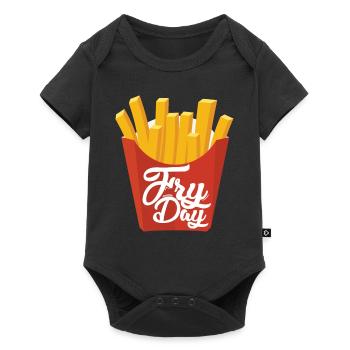 Fryday Fries Fries - Baby Premium short-sleeve bodysuit - black - Front