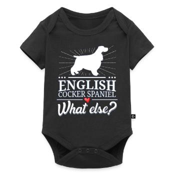 English Cocker Spaniel what else? - Baby Premium Kurzarmbody - Schwarz - Vorne