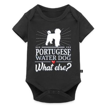 Portugiesischer Wasserhund what else? - Baby Premium Kurzarmbody - Schwarz - Vorne