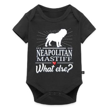 Mastino Napoletano what else? Neapolitan Mastiff - Baby Premium Kurzarmbody - Schwarz - Vorne
