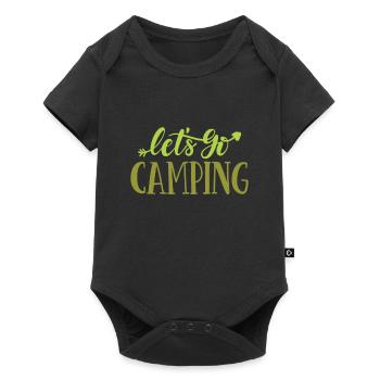 Lets go camping - Camping Shirt - Baby Premium short-sleeve bodysuit - black - Front