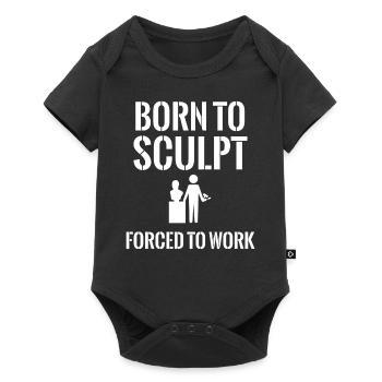Sculptor - Sculpture - Stonemason - Gift - Baby Premium short-sleeve bodysuit - black - Front