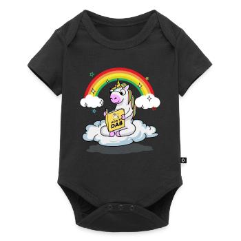 Apprenant Dabbing Licorne Dab Danse Licorne Dab - Body à manches courtes Premium Bébé - noir - Devant