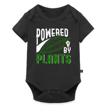 Powered By Plants - Baby Premium short-sleeve bodysuit - black - Front