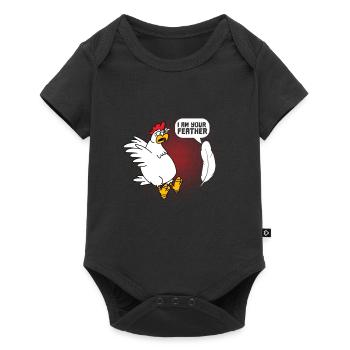 Plume de poussin - Body à manches courtes Premium Bébé - noir - Devant
