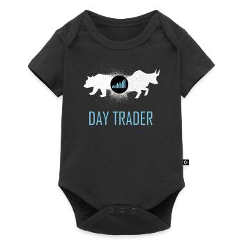 Day Trader T-shirt stock market trading stock - Baby Premium short-sleeve bodysuit - black - Front