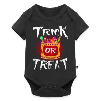 halloween - Baby Premium Kurzarmbody - Schwarz - Vorne