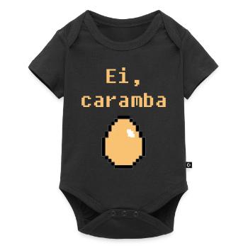 Ei Caramba -Osterei Ostern Geschenk - Baby Premium Kurzarmbody - Schwarz - Vorne