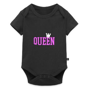 Queen! - Baby Premium Kurzarmbody - Schwarz - Vorne