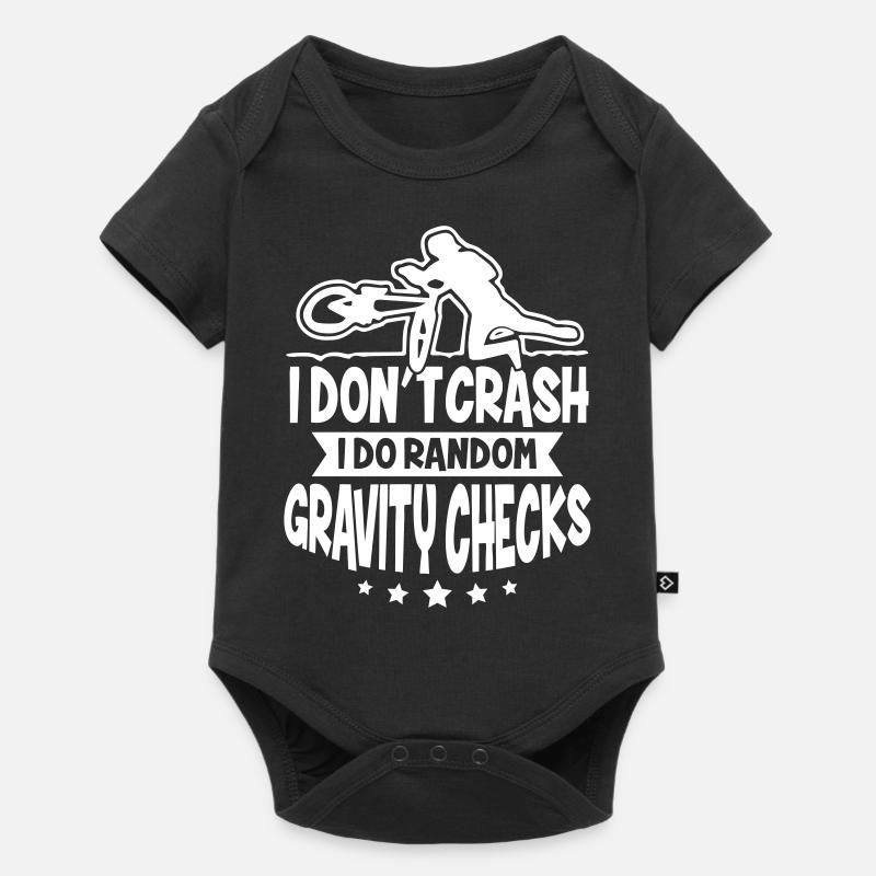 VTT Biker Dont Crash Do Gravity - Body à manches courtes Premium Bébé - noir