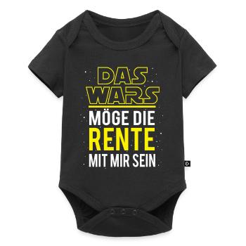 Rentner Das Wars Rente - Baby Premium Kurzarmbody - Schwarz - Vorne