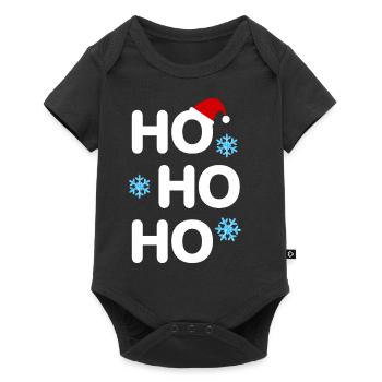 Ho Ho Ho Noël Famille - Body à manches courtes Premium Bébé - noir - Devant
